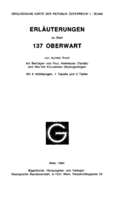 Erläuterungen zu Blatt 137 Oberwart - Alfred Pahr