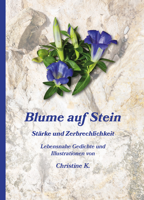 Blume auf Stein - Christine Krieger