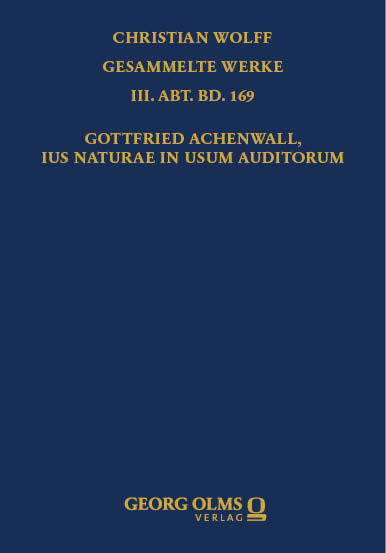 Gottfried Achenwall, Ius naturae in usum auditorum - 