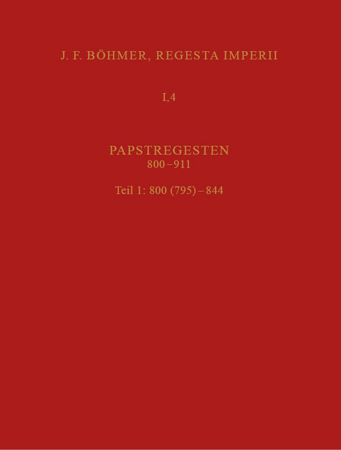 4: Papstregesten 800-911, 1: 795-844