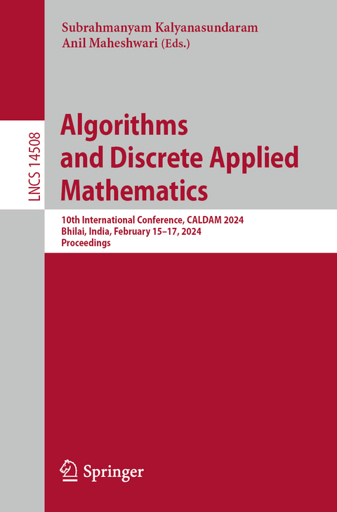 Algorithms and Discrete Applied Mathematics - 