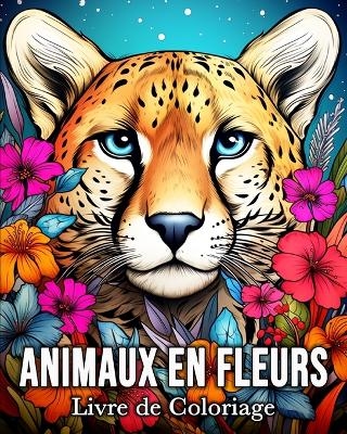 Animaux en Fleurs Livre de Coloriage - Anna Colorphil