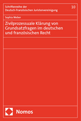 Zivilprozessuale Klärung von Grundsatzfragen im deutschen und französischen Recht - Sophia Weber