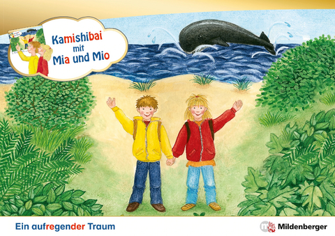 Kamishibai mit Mia und Mio: Ein aufregender Traum – Set - Bettina Erdmann