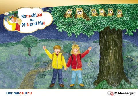 Kamishibai mit Mia und Mio: Der müde Uhu – Set - Bettina Erdmann