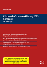 Körperschaftsteuererklärung 2023 Kompakt - Perbey, Uwe