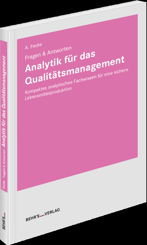 Analytik für das Qualitätsmanagement - Anna Fecke