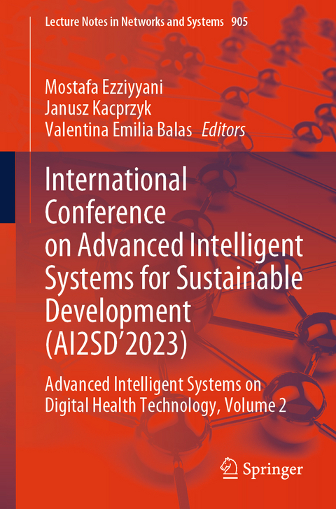 International Conference on Advanced Intelligent Systems for Sustainable Development (AI2SD’2023) - 
