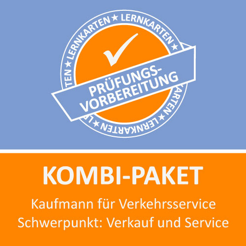 Kombi-Paket Kauffrau für Verkehrsservice Schwerpunkt Verkauf und Service Lernkarten - Jennifer Christiansen, M. Rung-Kraus