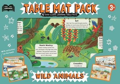 First Time Learning Wild Animals Table Mat Pack -  Igloobooks