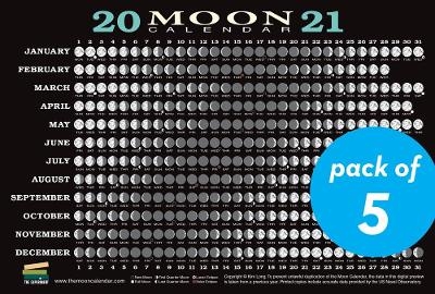 2021 Moon Calendar Card (5 Pack) - Kim Long
