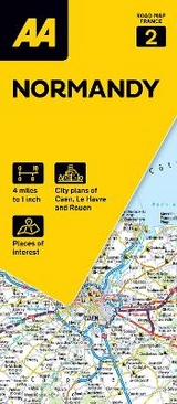 AA Road Map Normandy - 