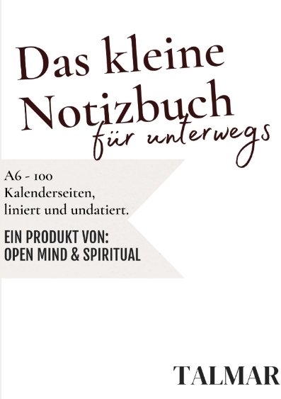 Das kleine Notizbuch für unterwegs - Open Mind &amp Spiritual;  