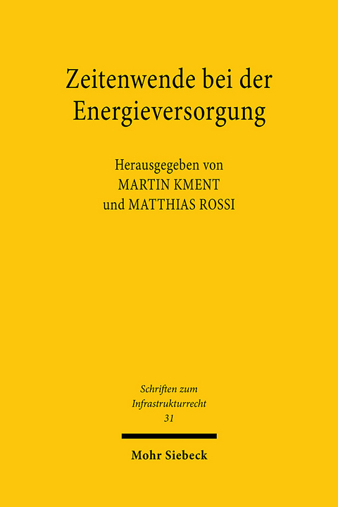 Zeitenwende bei der Energieversorgung - 