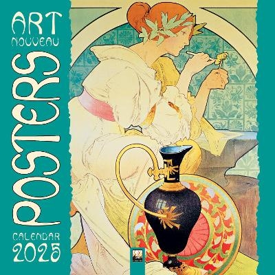 Art Nouveau Posters Wall Calendar 2025 - Flame Tree