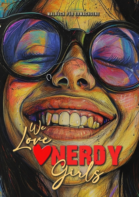 We love nerdy Girls Malbuch für Erwachsene - Monsoon Publishing, Musterstück Grafik