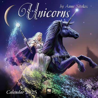 Unicorns by Anne Stokes Wall Calendar 2025 - Flame Tree