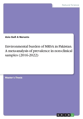 Environmental burden of MRSA in Pakistan. A meta-analysis of prevalence in non-clinical samples (2016-2022) - Asia Gull a Norusta