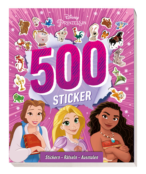 Disney Prinzessin: 500 Sticker - Stickern - Rätseln - Ausmalen -  Disney Enterprises,  Panini