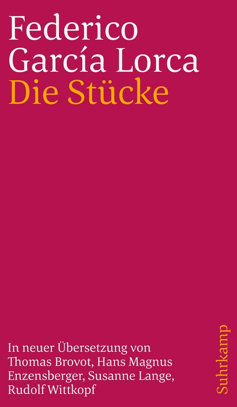 Die Stücke - Federico García Lorca