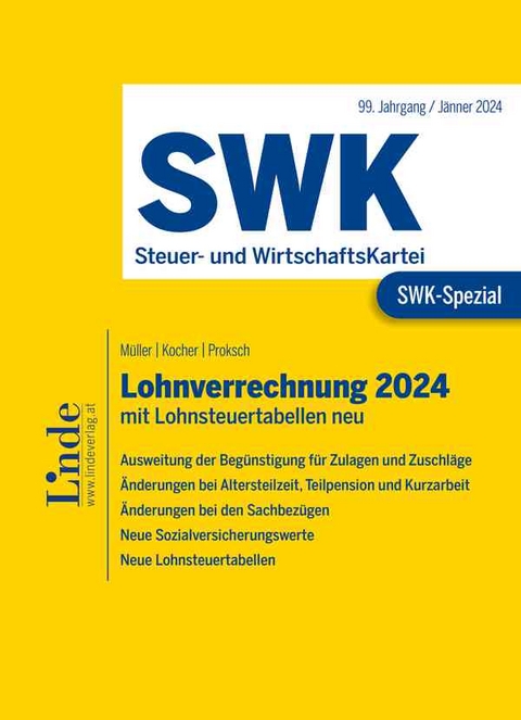 SWK-Spezial Lohnverrechnung 2024 - Eduard Müller, Christa Kocher, Franz Proksch