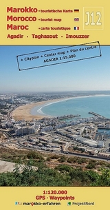 J12: Agadir - Taghazout - Imouzzer 1:120.000 + Cityplan Agadir + GPS - Waypoints - A. + B. Conrad