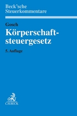 Körperschaftsteuergesetz - Gosch, Dietmar