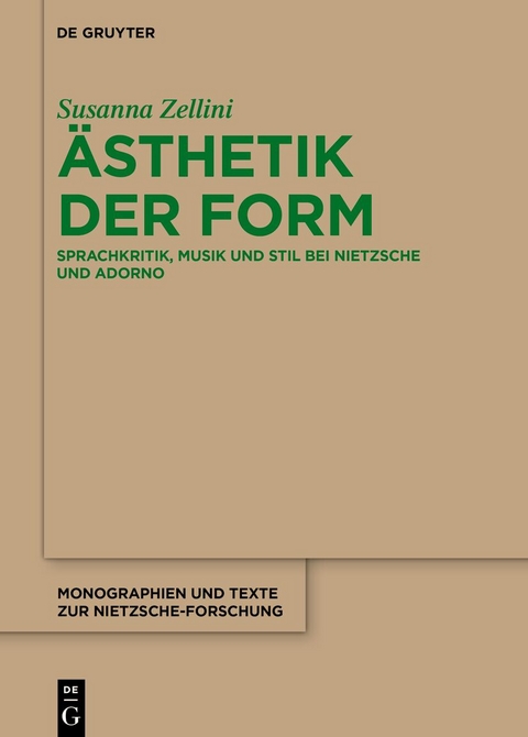 Ästhetik der Form - Susanna Zellini