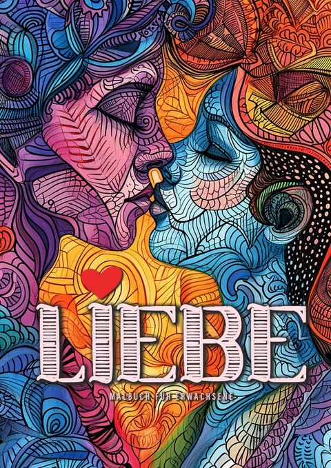 Liebe Malbuch für Erwachsene - Monsoon Publishing, Musterstück Grafik