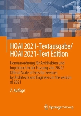 HOAI 2021-Textausgabe - Springer Fachmedien Wiesbaden