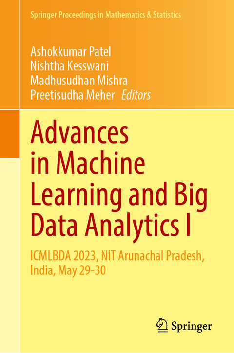 Advances in Machine Learning and Big Data Analytics I - 