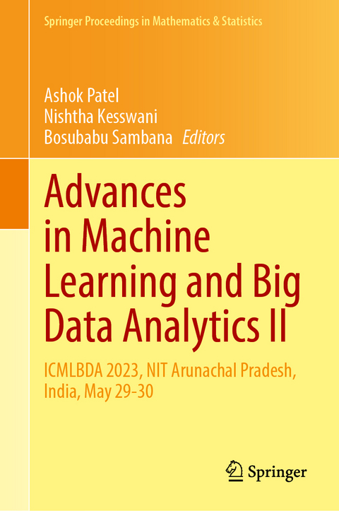 Advances in Machine Learning and Big Data Analytics II - 