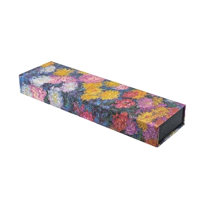 Monet’s Chrysanthemums Pencil Case (Wrap Closure) -  Paperblanks