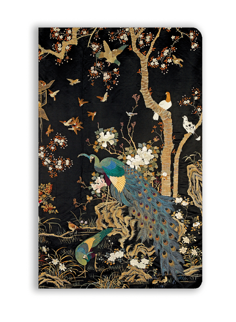 Ashmolean Museum: Embroidered Hanging with Peacock (Soft Touch Journal) - 