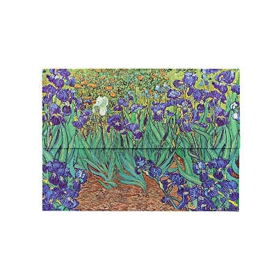 Van Gogh’s Irises Document Folder (Wrap Closure) -  Paperblanks