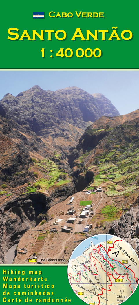 Cabo Verde: Santo Antão (Antao) 1:40000 - Pitt Reitmaier, Lucete Fortes