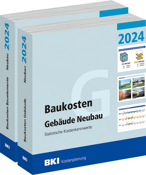 BKI Baukosten Gebäude + Bauelemente Neubau 2024 - Kombi Teil 1-2