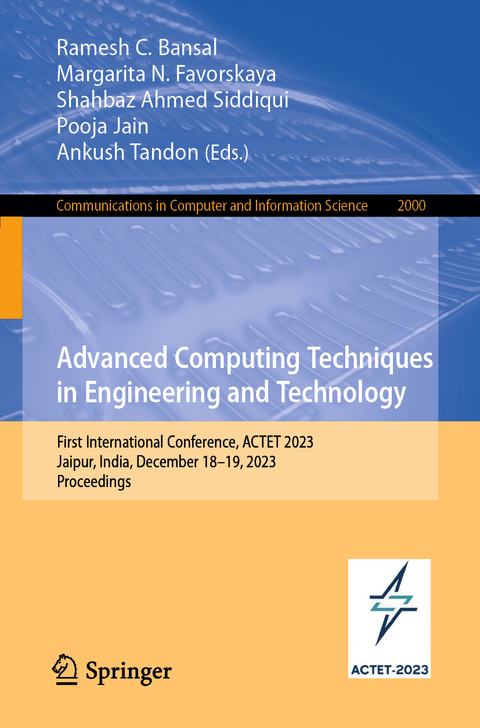 Advanced Computing Techniques in Engineering and Technology - 