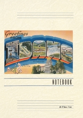 Vintage Lined Notebook Greetings from Idaho