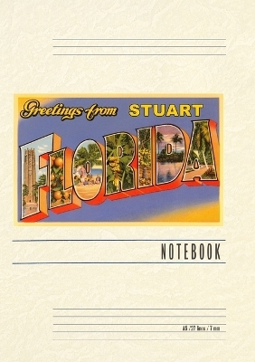 Vintage Lined Notebook Greetings from Stuart, Florida