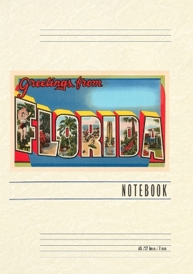 Vintage Lined Notebook Greetings from Florida