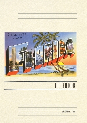 Vintage Lined Notebook Greetings from Florida