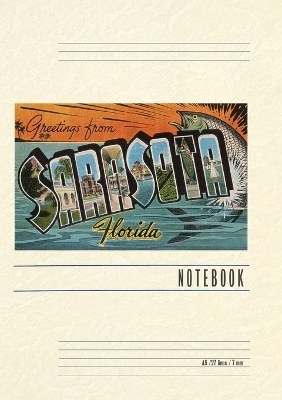 Vintage Lined Notebook Greetings from Sarasota, Florida