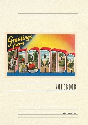 Vintage Lined Notebook Greetings from Florida