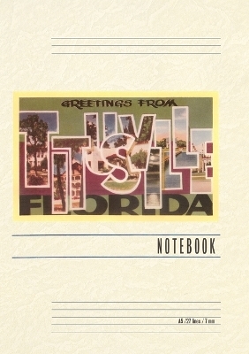 Vintage Lined Notebook Greetings from Titusville, Florida