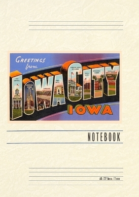 Vintage Lined Notebook Greetings from Iowa City