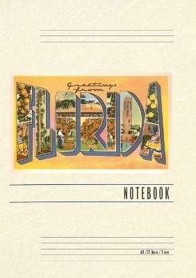 Vintage Lined Notebook Greetings from Florida