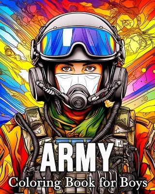 Army Coloring Book for Boys - Mandykfm Bb