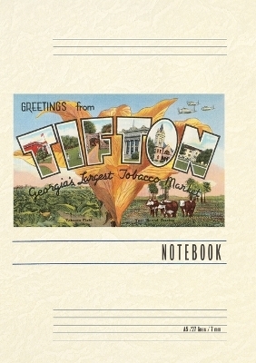 Vintage Lined Notebook Greetings from Tifton