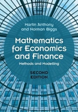 Mathematics for Economics and Finance - Anthony, Martin; Biggs, Norman